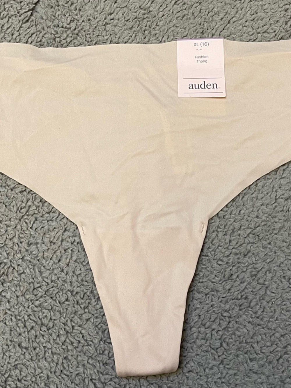 Auden Beige Seamless Thong
